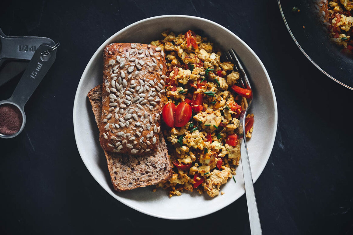 veganes Rührei mit Tofu