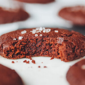 Brownie Cookies mit Krümel
