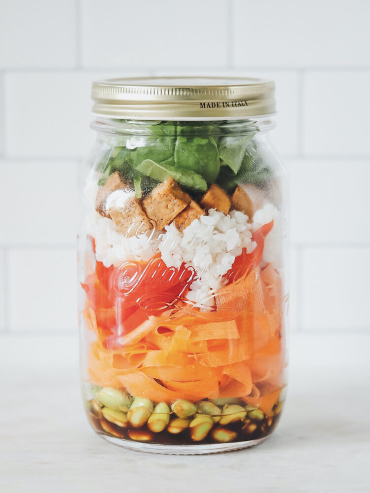 Salat im Glas – 3 Meal Prep Salat Rezepte - Lena Eats | Veganer Foodblog