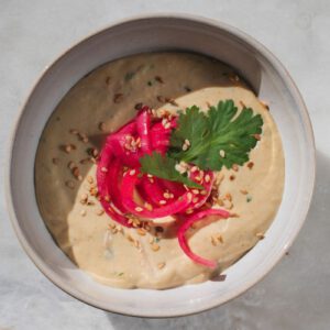 Hummus Rezept mit Zwiebeln